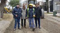 Avanza la obra de asfalto y cloacas en el barrio Berreneche