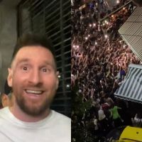 Locura por Messi en un restaurante porteño 